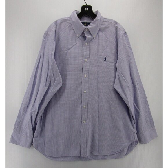 Ralph Lauren Shirt 17 Button Down Checkered Preppy Pony Breathable XL - Picture 1 of 11